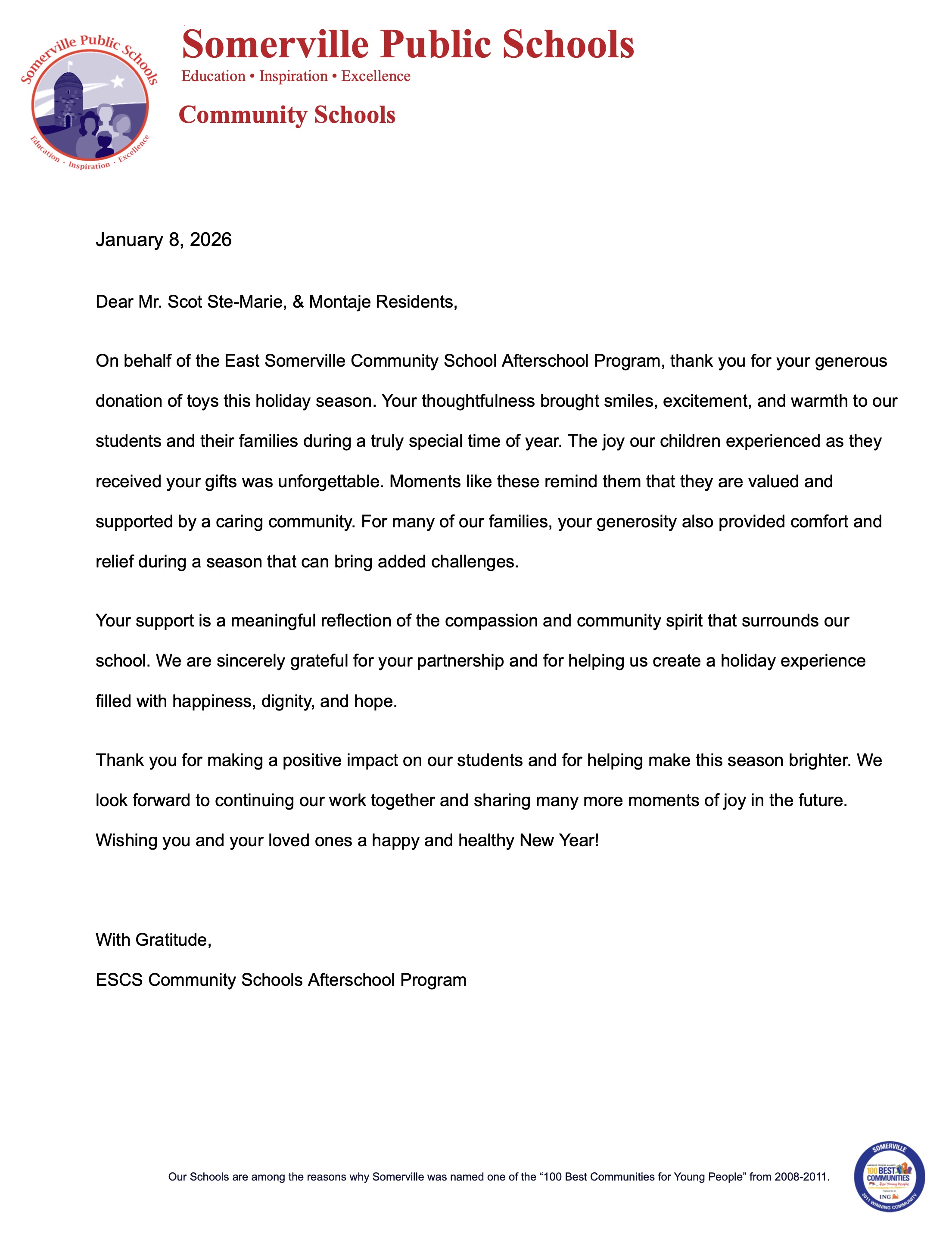 Somerville Public Schools Somerville Public Schools