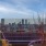 Boston skyline with lounger